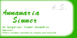 annamaria simmer business card