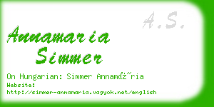 annamaria simmer business card